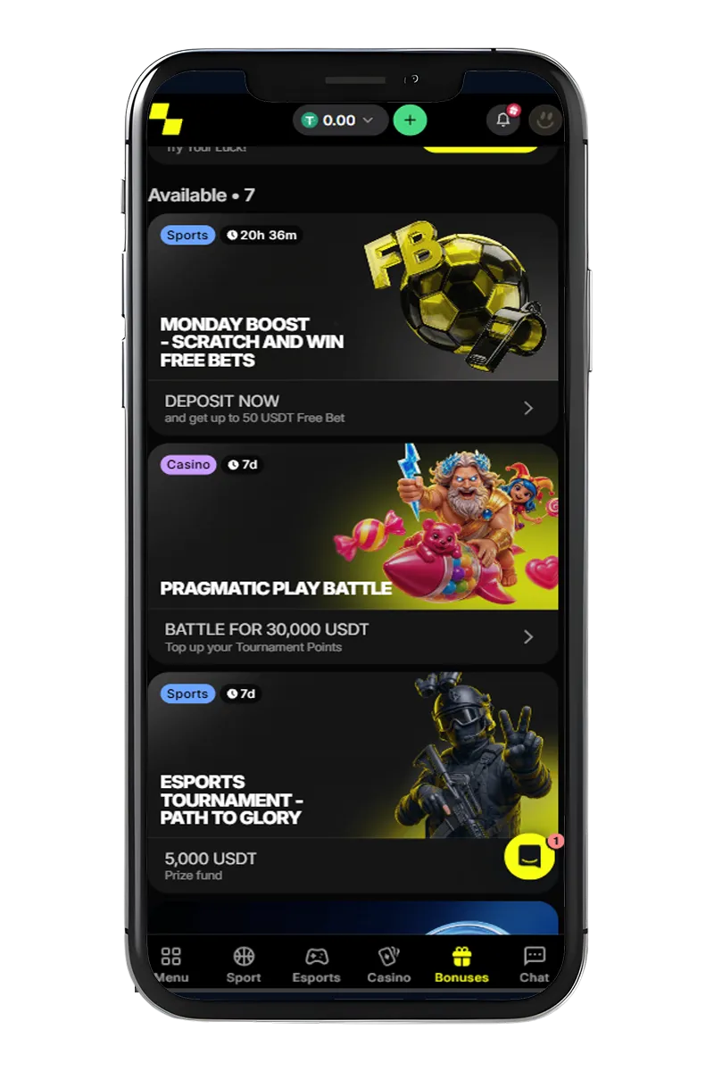 Screenshot of the mobile app interface